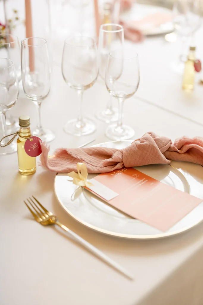 decoration de table de mariage en provence - mas des 5 Fontaines